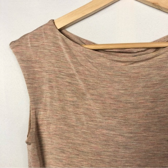 Giorgio Armani Pink Space Dyed Sleeveless Bateau Neck Blouse 10 - Picture 3 of 5